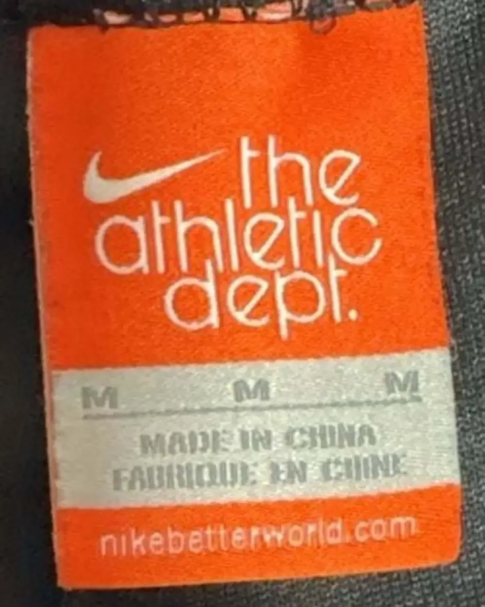 Nike The Athletic Dept Track Pants Mens S Black Stripe Orange Tag